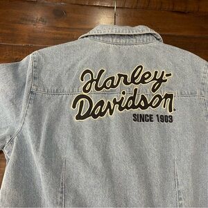 Harley-Davidson Blue Denim Jumpsuit